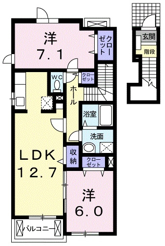 イースト ファームの間取り