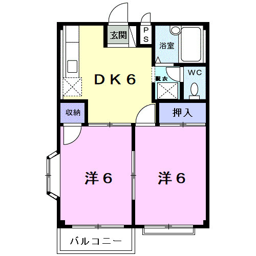 ジュネスアノンβの間取り