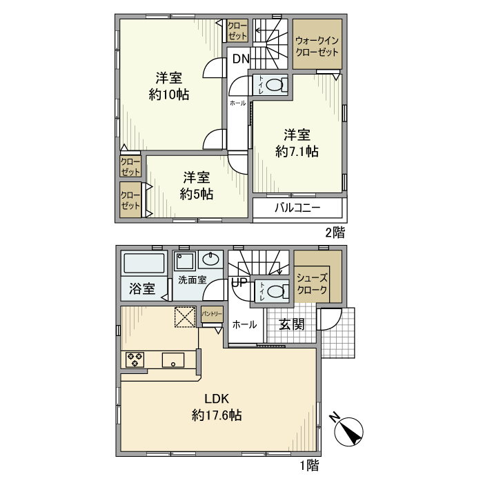 二俣川戸建の間取り