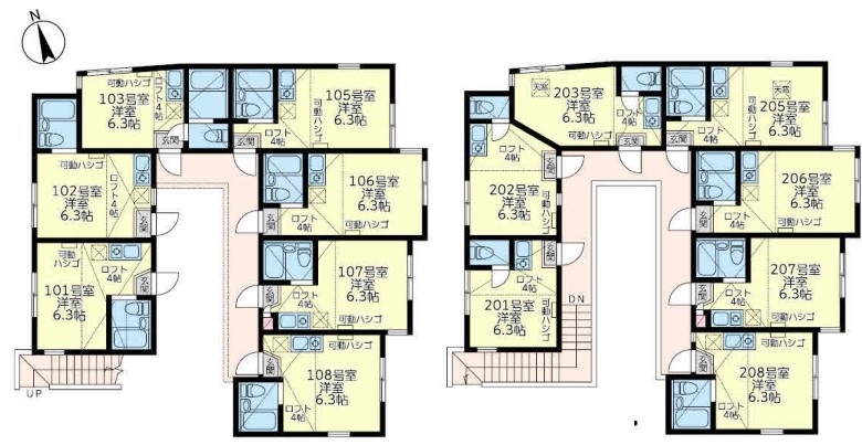 ユナイト花月マジャスタークの間取り