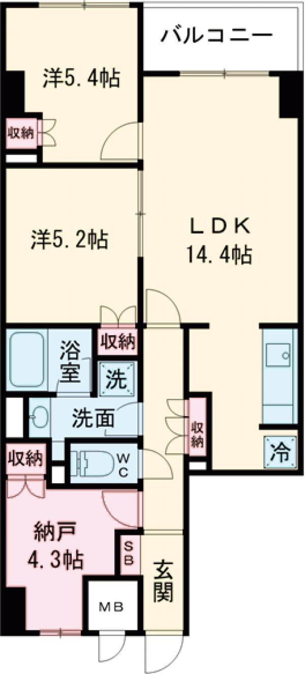 サンジョイアゼロの間取り