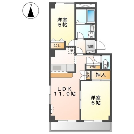 ウィン・ベルⅠの間取り