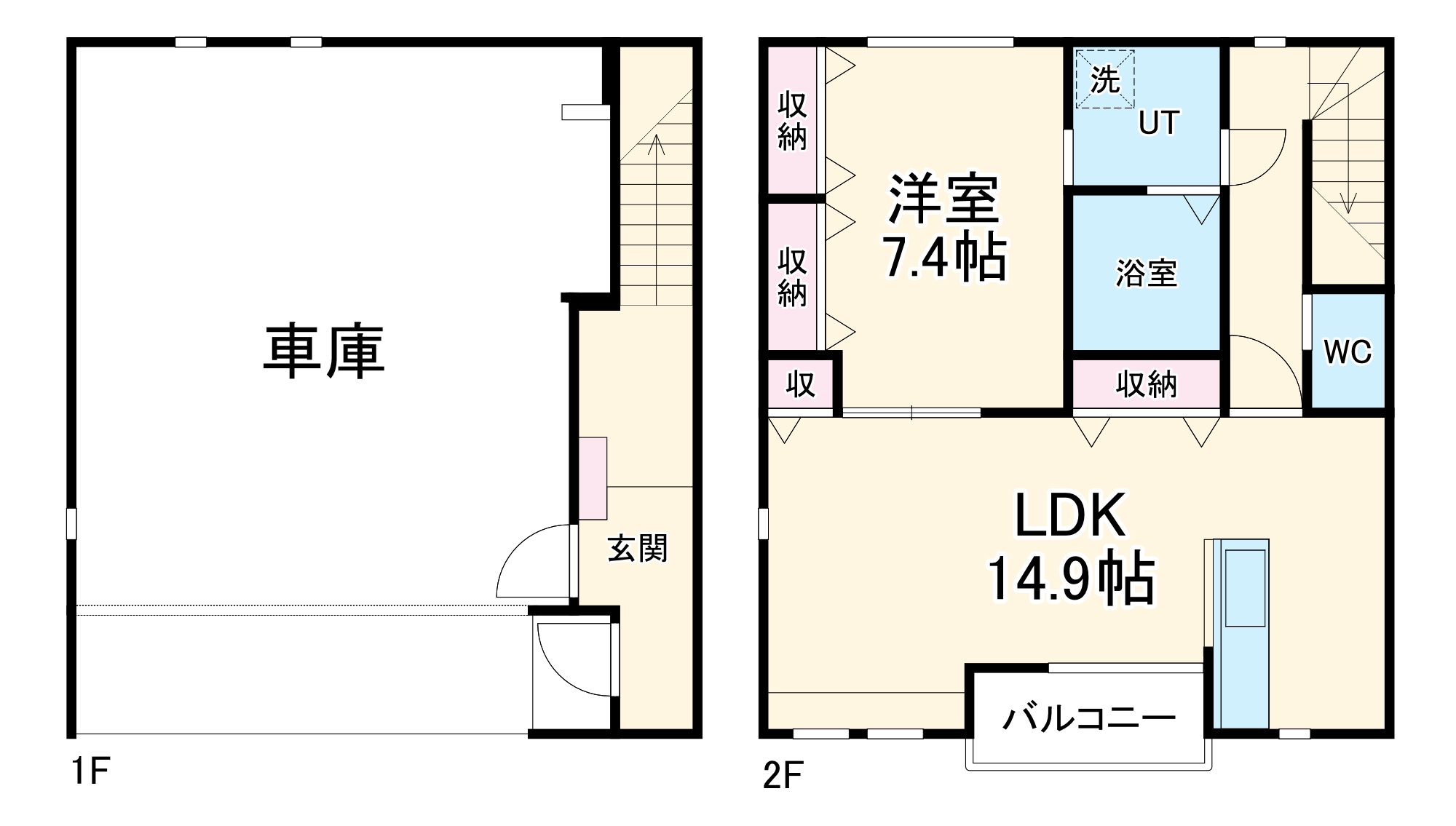 パンプキン湘南・101号室の間取り