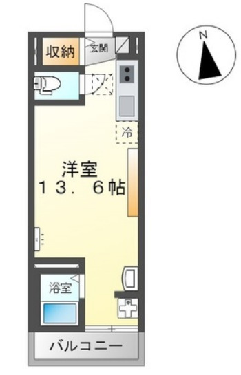 エミネンス・ハラ Aの間取り