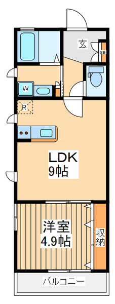 ウエストコート日野の間取り