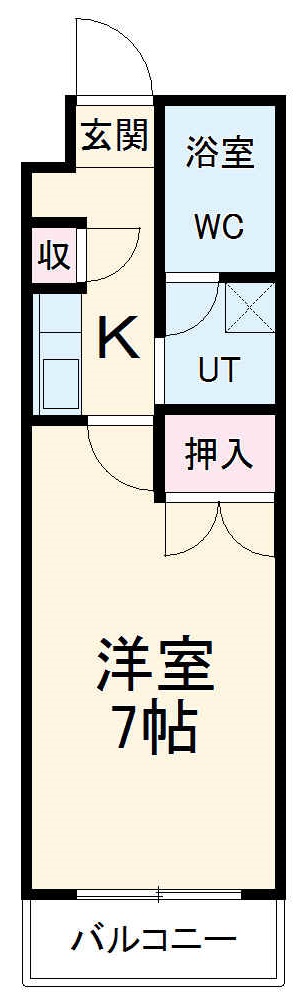 ハイツかなれの間取り