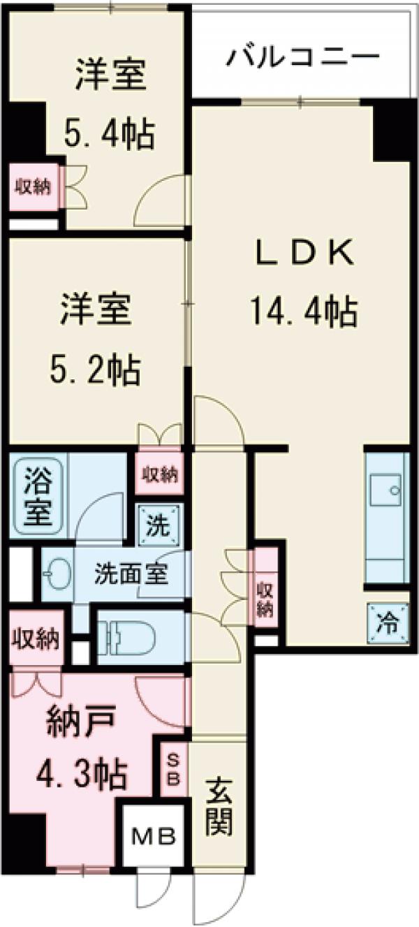 サンジョイアゼロの間取り