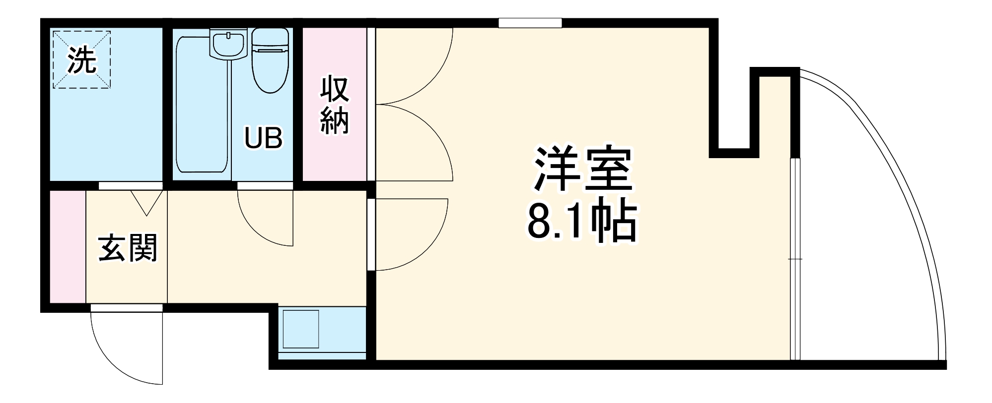 アクシルコート京都二条ウエストの間取り
