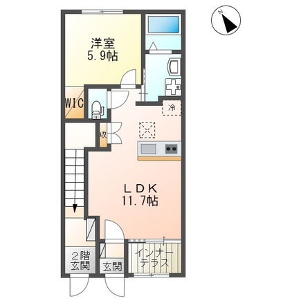 Lake Hill (レイク ヒル) B棟の間取り