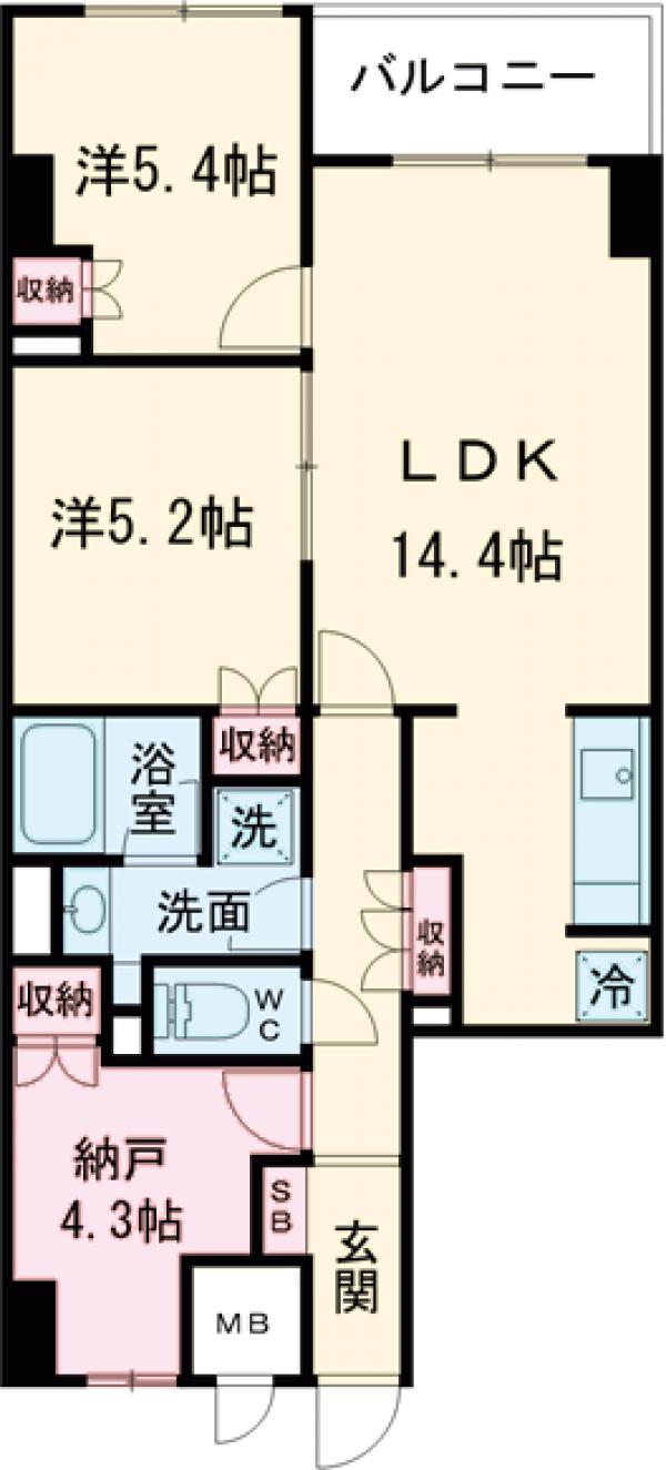 サンジョイアゼロの間取り