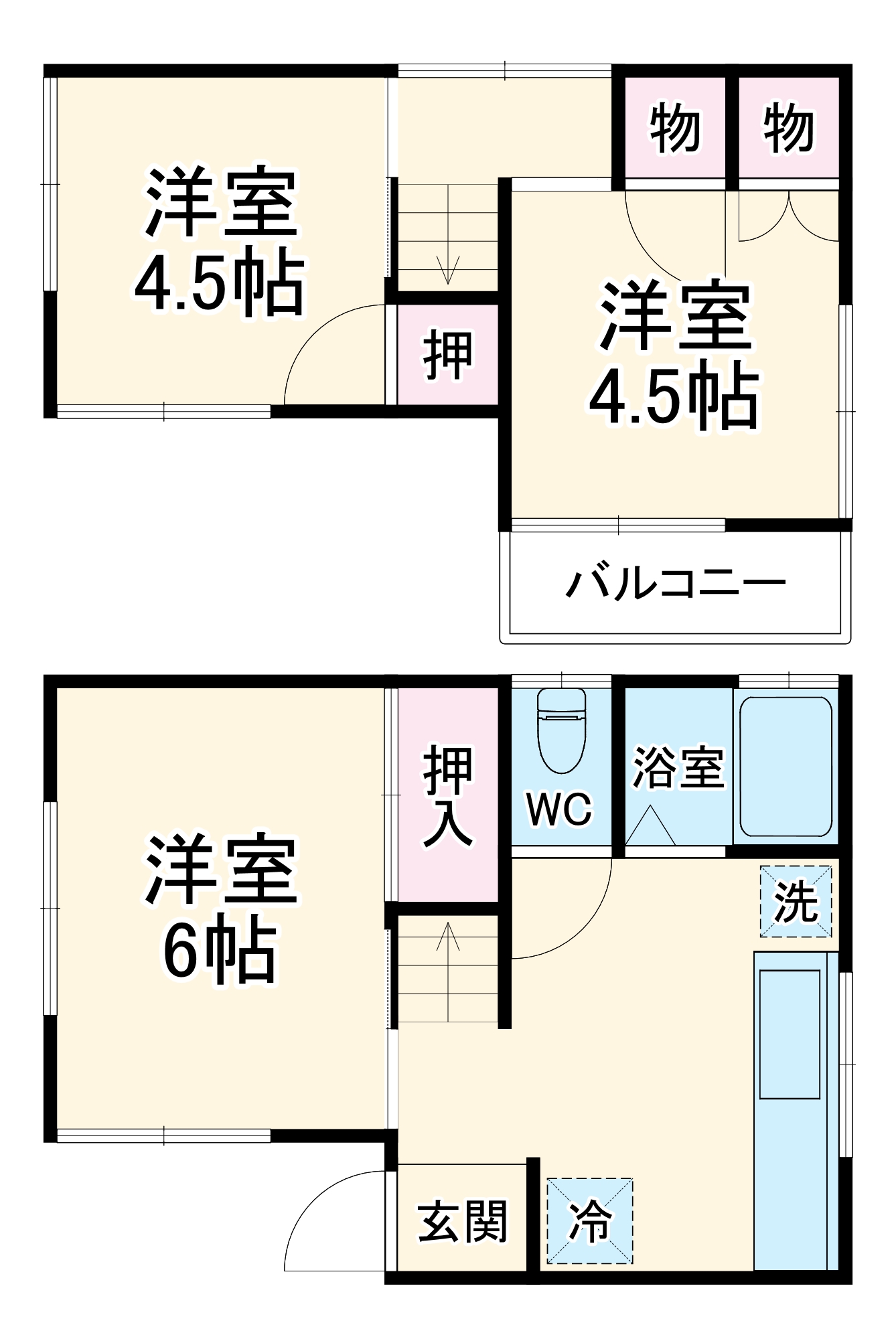 栄町6丁目戸建ての間取り