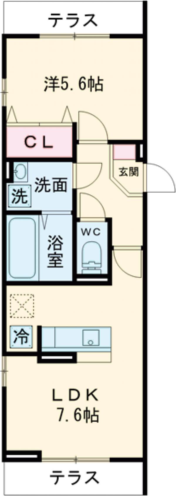 D-ROOM松木Aの間取り