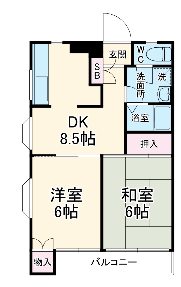 ガーデンプレイス参番館・203号室の間取り