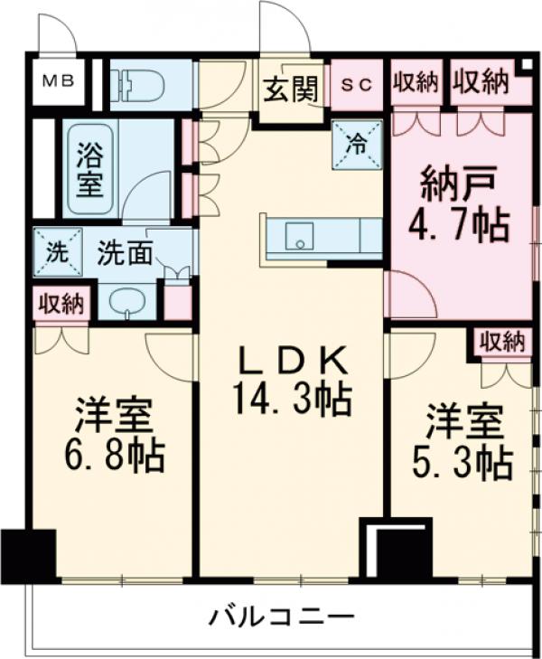 サンジョイアゼロの間取り