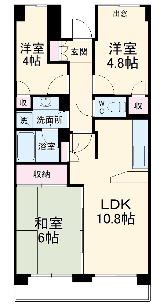 浦和常盤 パーク・ホームズの間取り