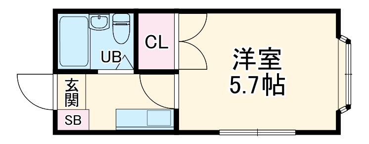 ロイヤルコートⅡ・302号室の間取り