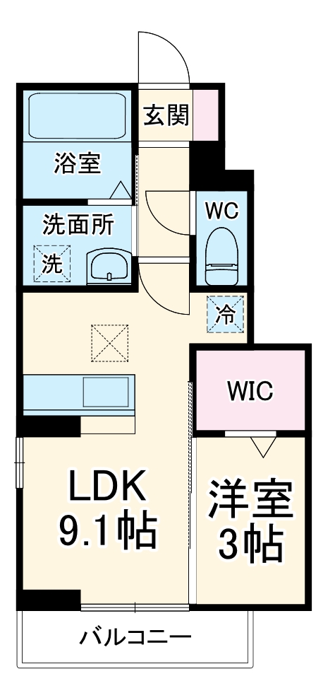 コーポTMTの間取り