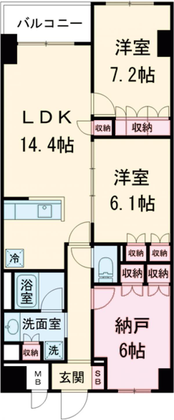 サンジョイアゼロの間取り