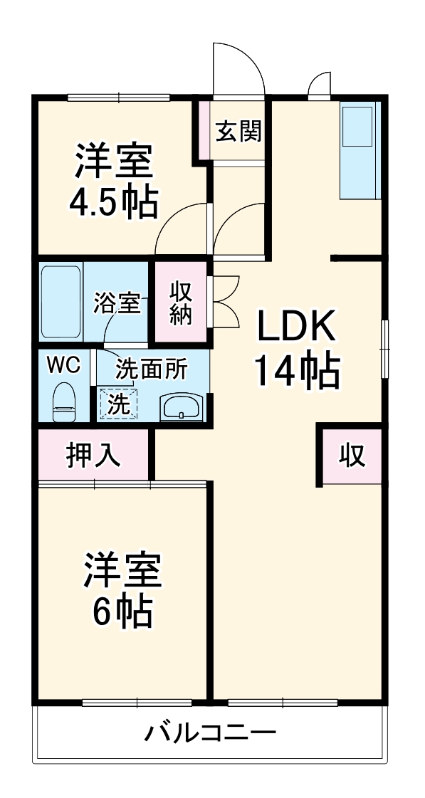 中新井ブルームハイツの間取り
