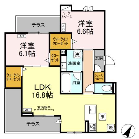 D-avance 東脇の間取り