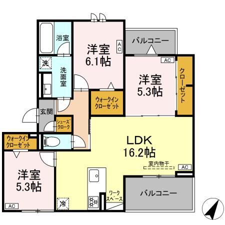 D-avance 東脇の間取り