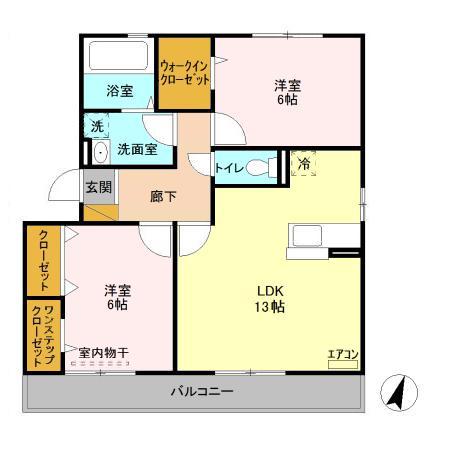 Belle Fleur Hitachinoの間取り