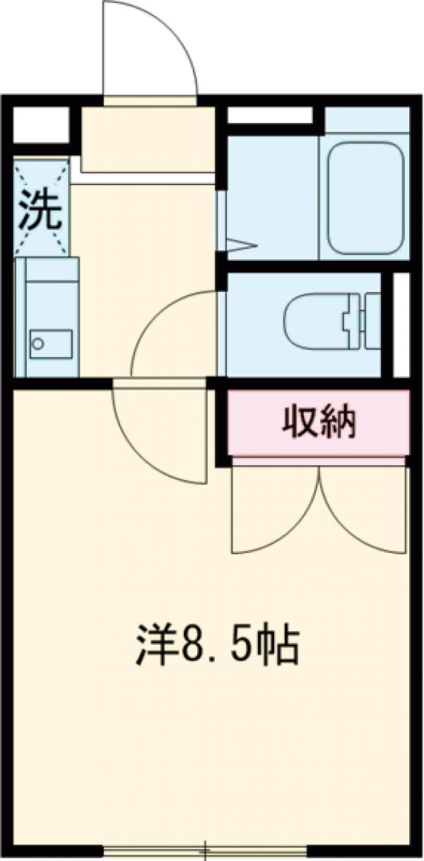 レオパレスFUJISAKIの間取り
