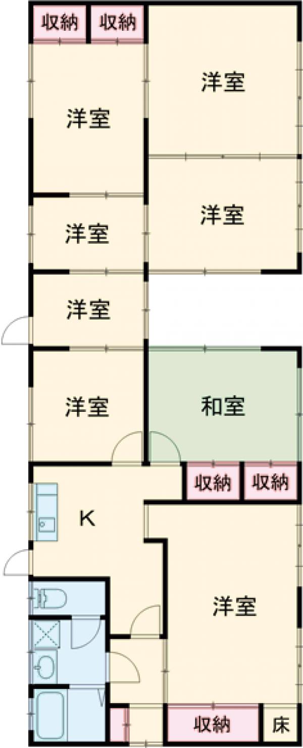 桐生市相生町5丁目戸建の間取り