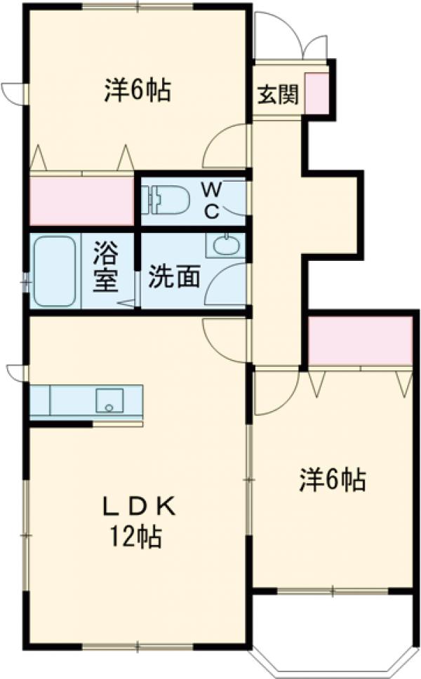 ピュール ネージュBの間取り