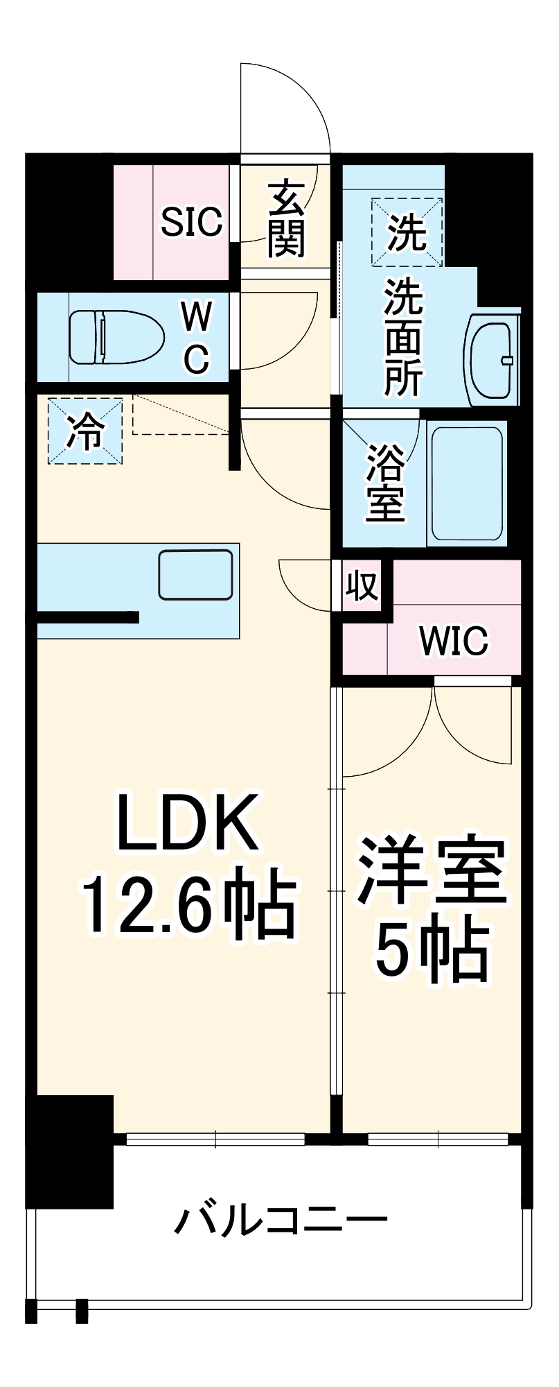S-RESIDENCE亀島駅前blazeの間取り