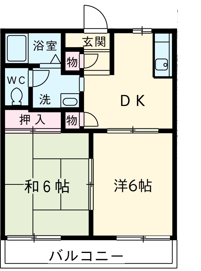 白山ハイツの間取り