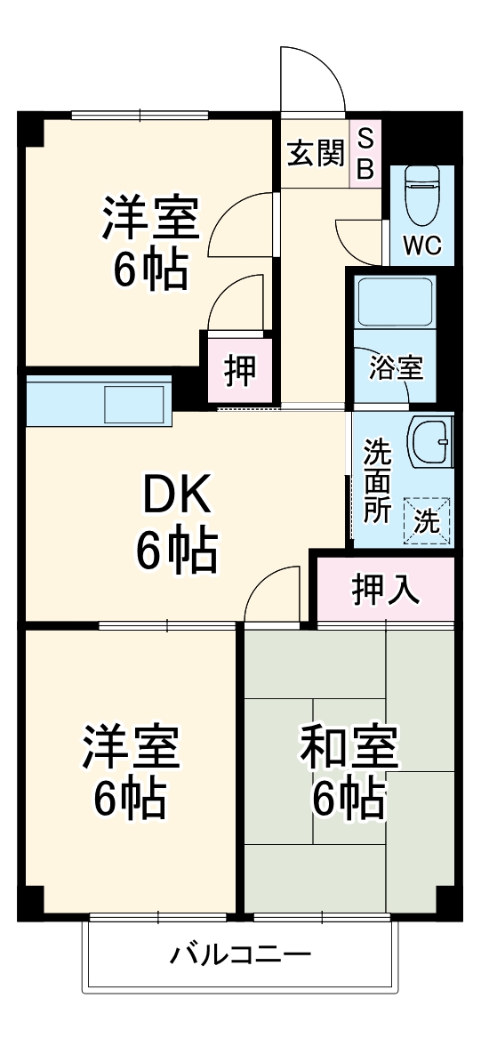 Surplus Three丘Eの間取り