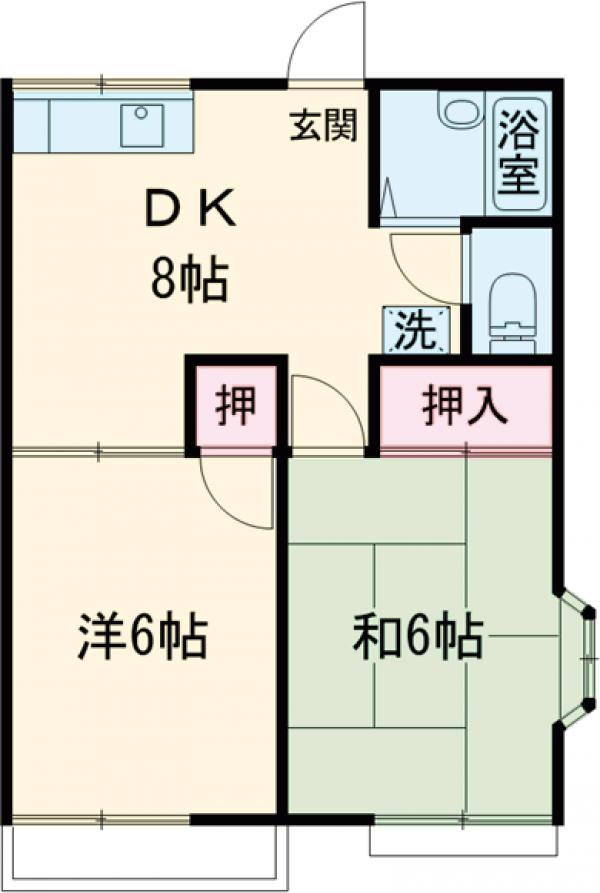 カメイハイツの間取り