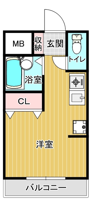 セレス24・210号室の間取り