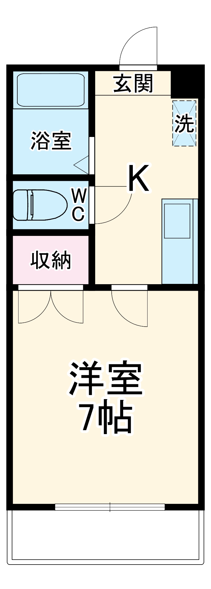 サンライズ宮町の間取り