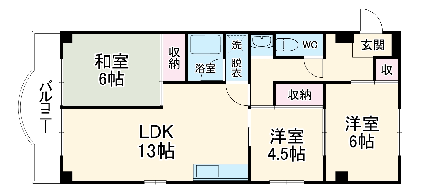 メゾンド・リオン今伊勢の間取り