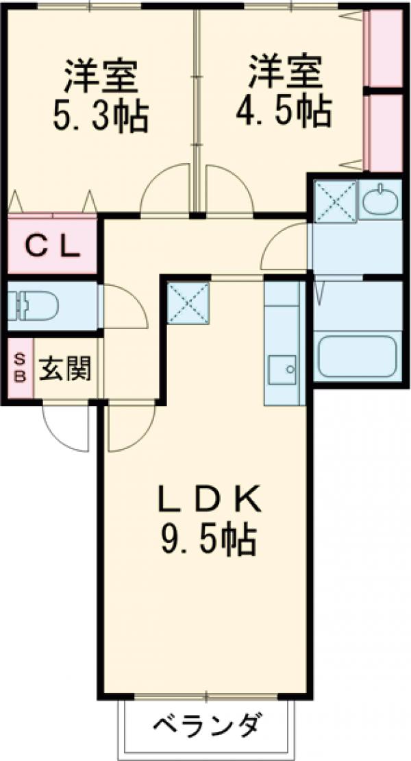 六本木ハイツの間取り