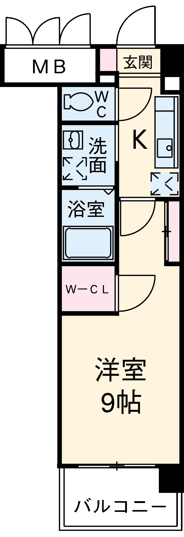 グランドソレイユ名駅の間取り