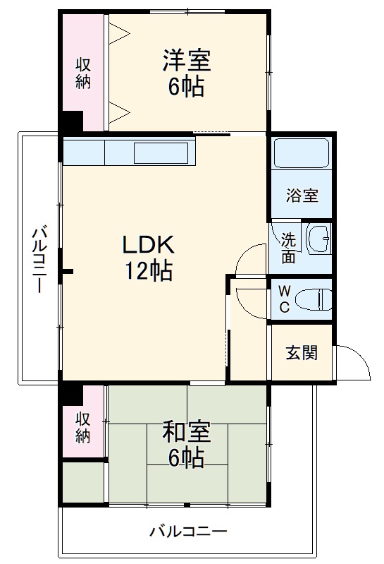 コーポ本山の間取り
