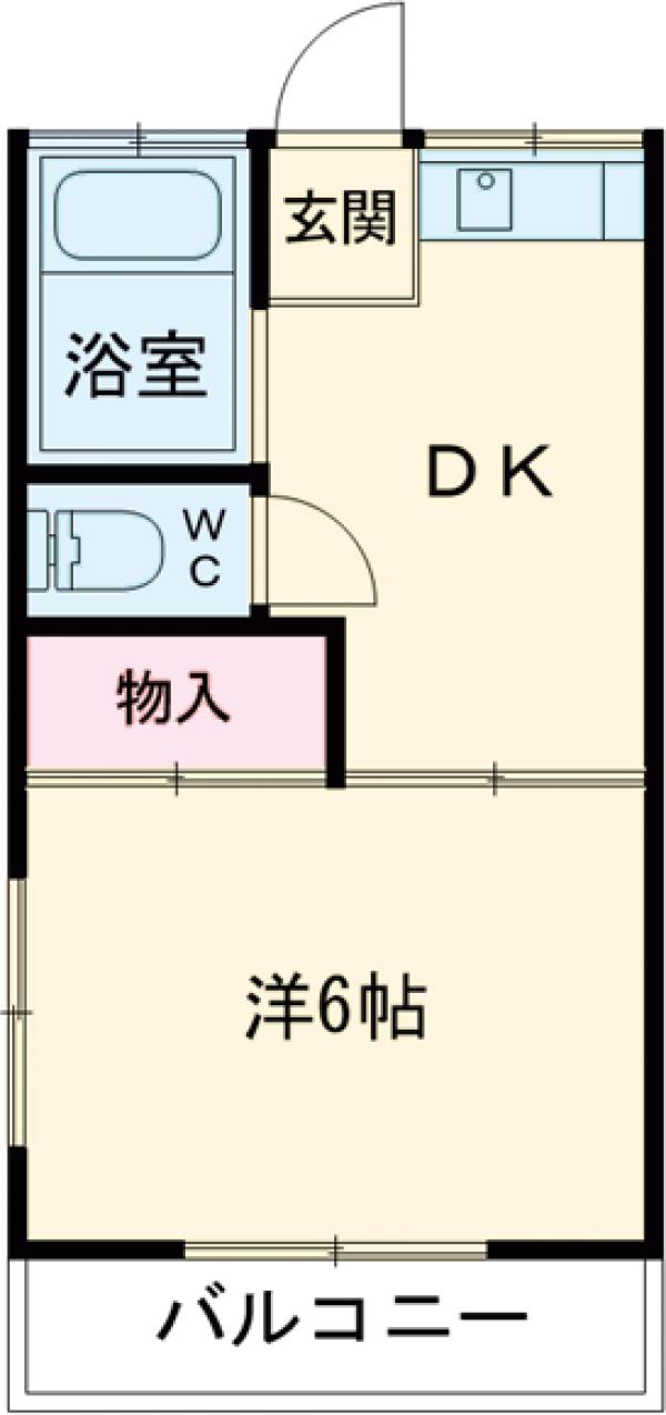 緑香荘の間取り