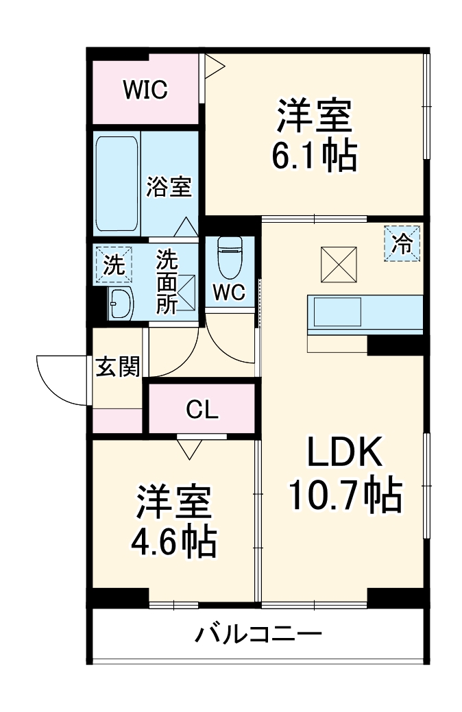 Bleu Lapinの間取り