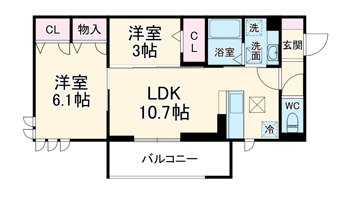 Bleu Lapinの間取り