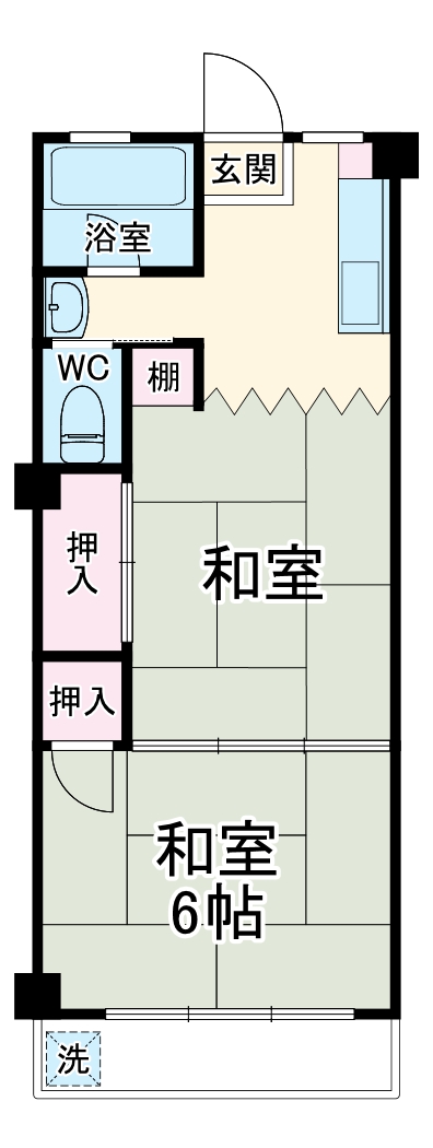 サガミ大銀マンションの間取り