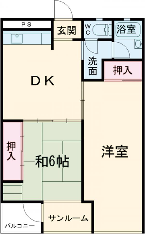 常磐第2ビルの間取り