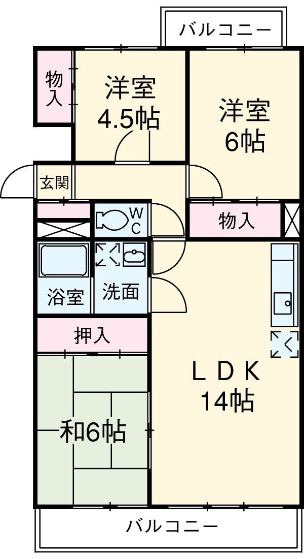 プレステージ社が丘の間取り