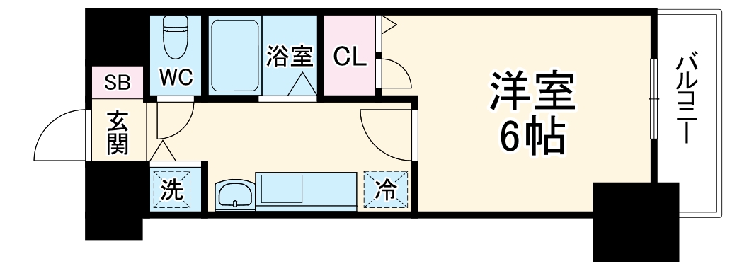 プレサンス名古屋STATIONビーフレックスの間取り