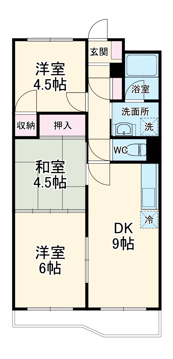 エクセルハイム海宝の間取り