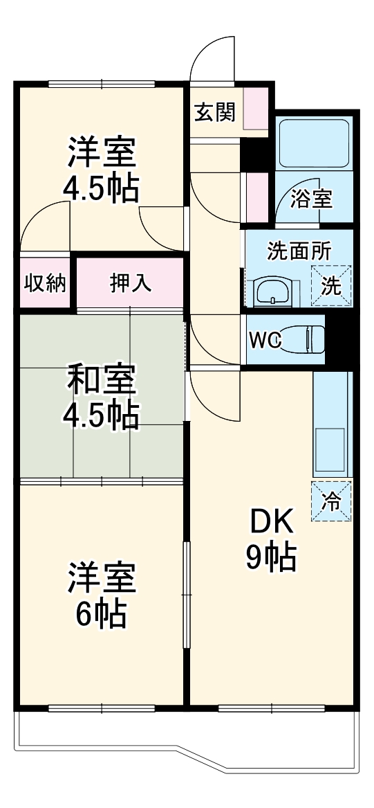 エクセルハイム海宝の間取り