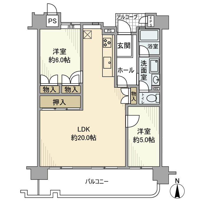 ジョイ茅ヶ崎第2ビルの間取り