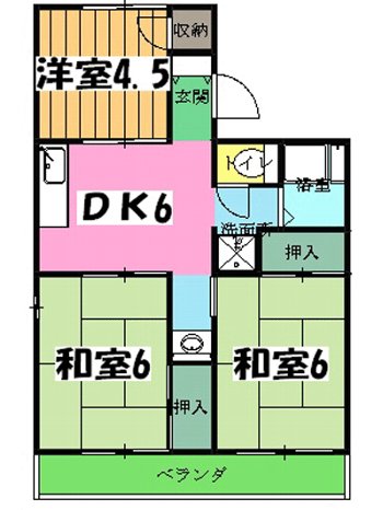 サンハイツⅡの間取り